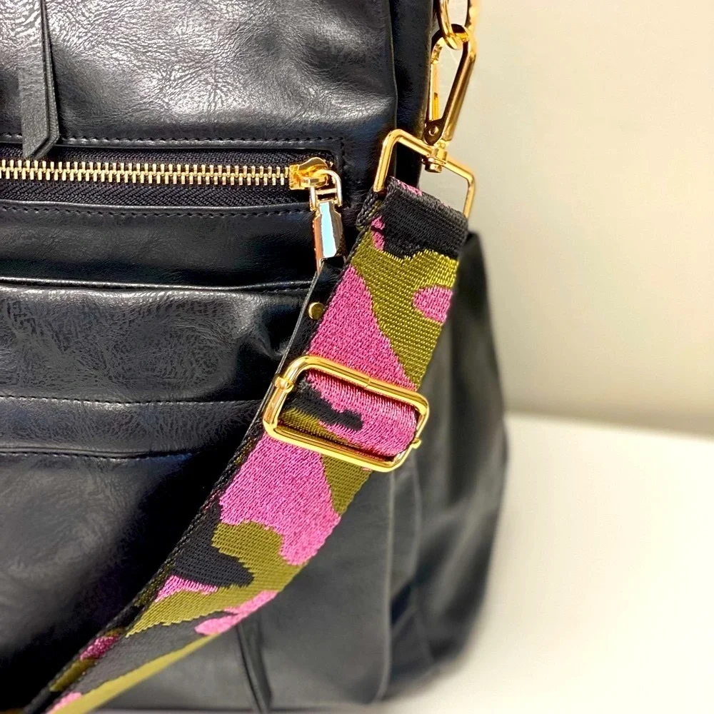 Brand NEW Crossbody Strap for any Bag in Metallic Lavender Camo 💜💚